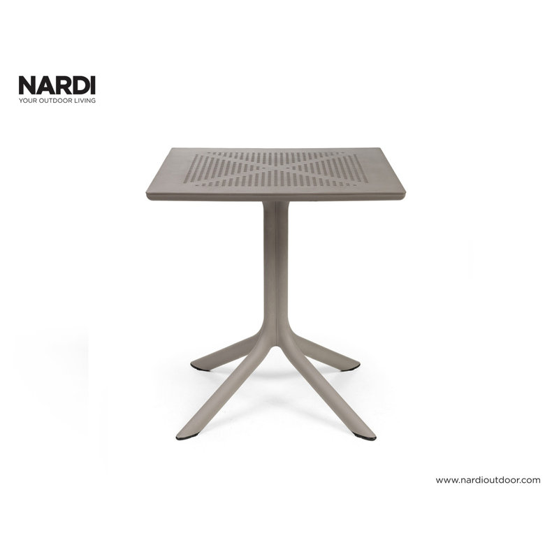 Swarthofthi Square Outdoor Dining Table , cm W cm D, Tortora, 75cm H x 70cm L x 70cm W