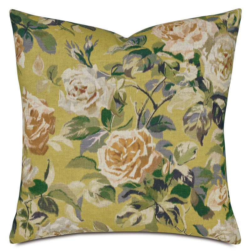 Maurier Floral Decorative Pillow, Square 24"