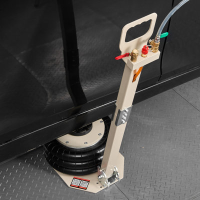 Air Jack, 3 Ton/6613 lbs Triple Bag Air Jack, Airbag with Six Steel Pipes, Lift Up to 17.7 inch/450 mm, 1-6 s Fast Lifting Pneumatic with Adjustable Long Handle for Car, SUV, Pickup Truck Repair