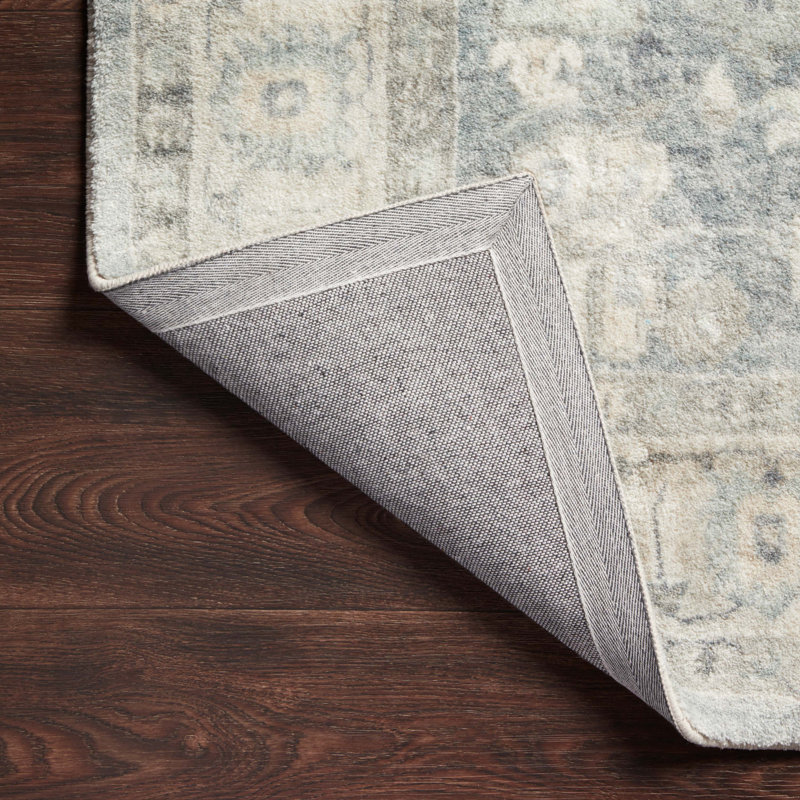 Sera Oriental Denim/Fog Area Rug, Runner 2'6" x 7'6"