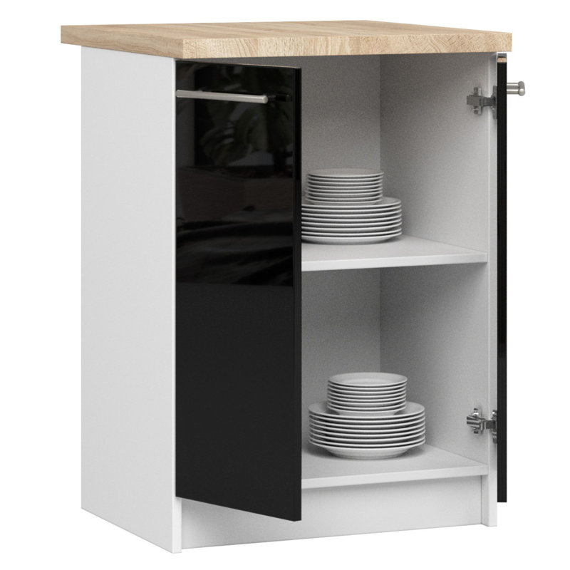 Kuch-Oliwia-Cza 85Cm H x 46Cm D Particleboard Base Cabinet, 85cm H x 60cm W x 46cm D