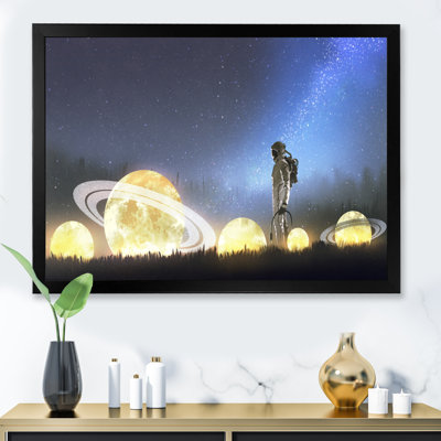 Video Game Astronaut Lost In Galaxy II " Video Game Astronaut Lost In Galaxy II " Painting Print