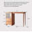 Nordic Double-Slab Solid Wood Storage Bar Table