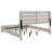Axat Eastern King Panel Bed with Slatted Headboard, Coastal White-2107296056-2107296053