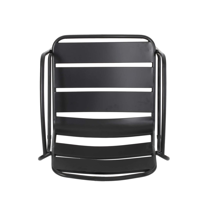 Chaise CONRAD, Noir mat