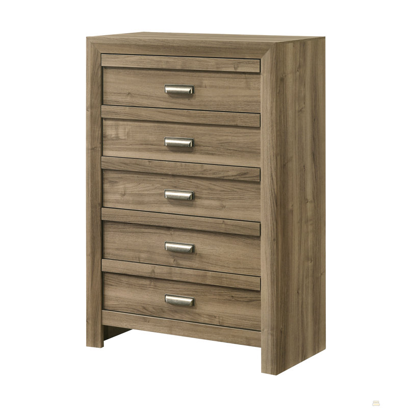 Commode haute 1 pièce à cinq tiroirs avec rangement