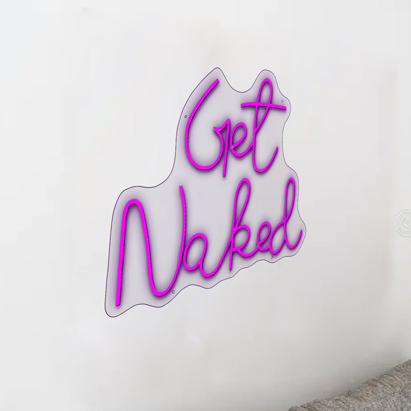 Enseigne néon «Get nu» - 20 po x 26 po