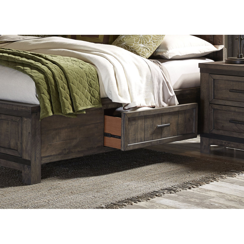 Lexee Platform Storage Bed, King