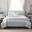 Ensemble de courtepointe en percale de coton 6 pièces avec coussins décoratifs Dawn-1033946884-1033946882