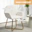 Abuaber Modern Accent Chair Velvet-Touch Fabric Armchair-862263612