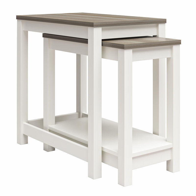 Zagorski Floor Shelf Side Table Set