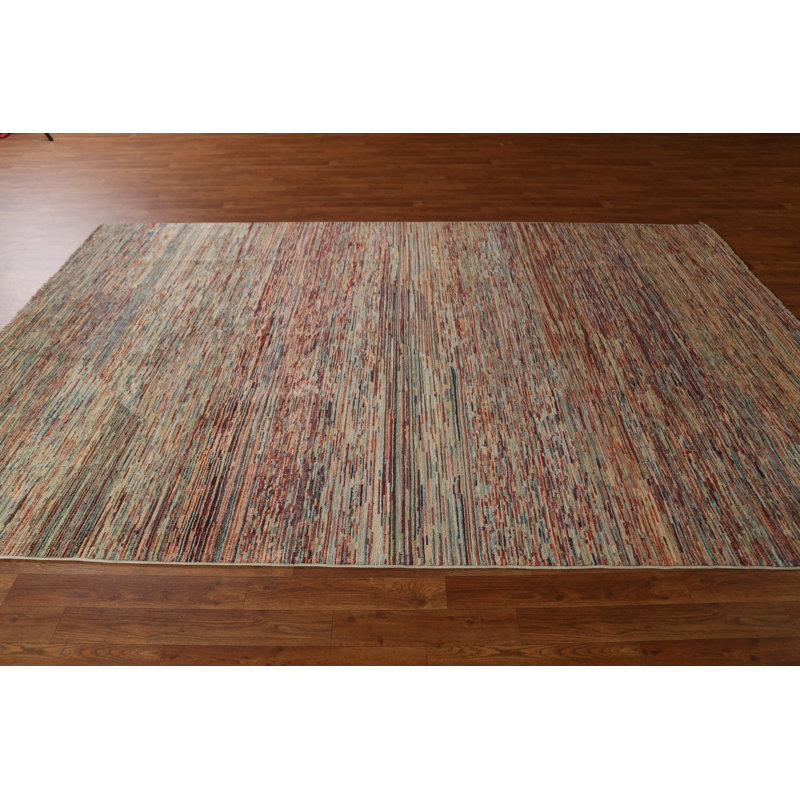 Tapis rayé moderne Gabbeh 6 x 10