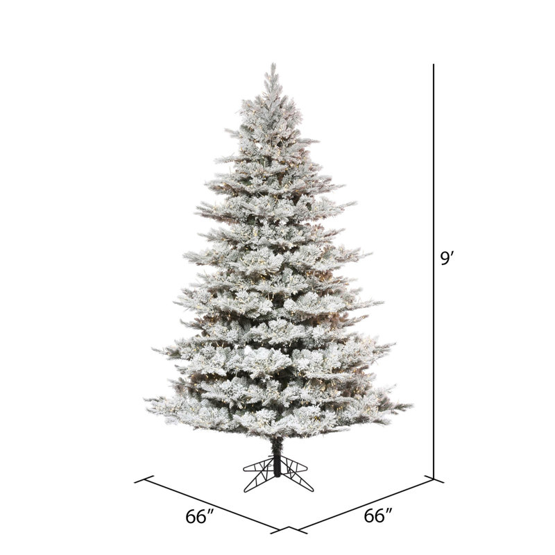 Kiana Lighted Artificial Pine Christmas Tree, 9' H