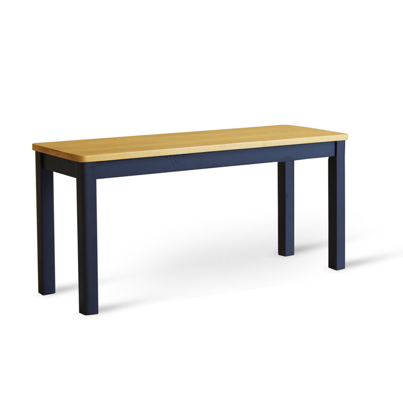 Sconiers Modern Farmhouse Rectangular Wooden Entryway Bench, Brown/Black