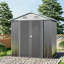 Brecklin 4 ft. W x 6 ft. D Metal Reverse Apex Storage Shed
