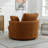 Achorn 42" W Recessed Arm Slipcovered Swivel Barrel Chair-1626819645