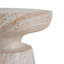 Finition en travertin de table d'appoint en béton léger, pour l'extérieur / l'intérieur