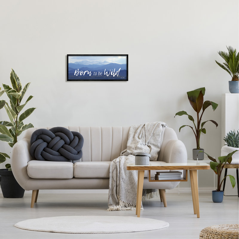 «Born To Be Wild Outdoor Adventure» par Lori Deiter, H 24 po x l 10 po, Giclée encadrée noir minuit