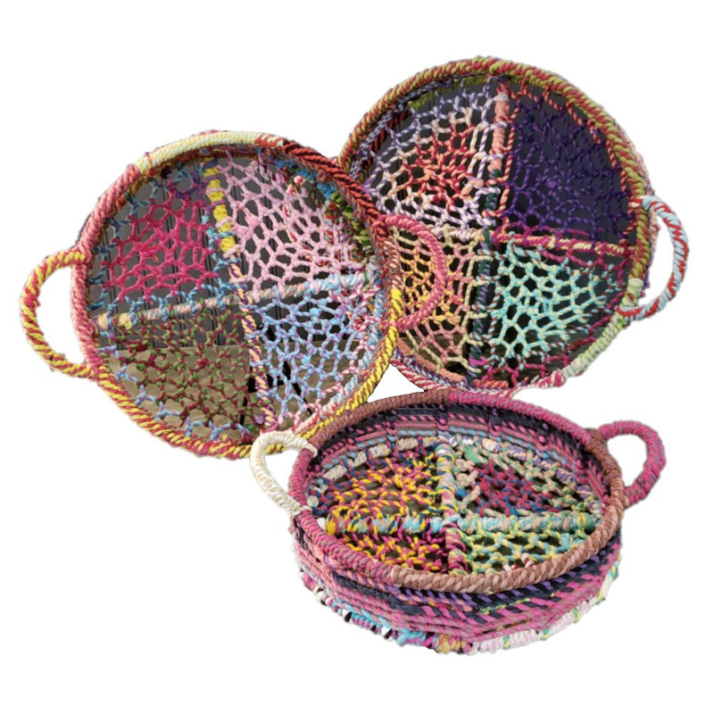 Wicker Tray - Set of 3
