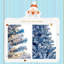 Sapin de Noël artificiel à charnière enneigé 6 pi avec 750 branches, sapin de Noël avec base stable