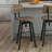 Buth Swivel Solid Wood Adjustable Height Stool-1066838130