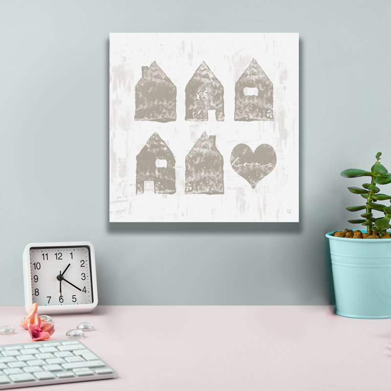 «Home Sweet Home III» par Sarah Adams, Epic Graffiti, art mural sur toile, 12 po x 12 po, H 12 po x l 12 po x P 0,75 po