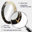 Golden Branch Tree Luminous Tangle II - Tree Monochrome Round Mirror Wall Decor-121503314-121503315