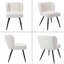 Ulm 50cm H Teddy Upholstered Parsons Chair in White