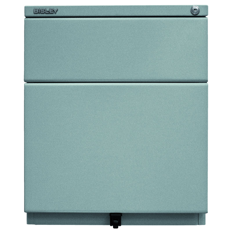 OBA 42cm Wide 2 -Drawer File Cabinet, Silver