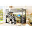 Lit mezzanine avec deux commodes-348128750-348128751