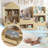 72" Kids Castle Bookshelf With Reading Nook, Large Toy Storage Organizer With Seat Cushion, 3+1 Movable Drawers, Kids Bookshelf And Bookcase With 8 Cubbies, Bench For Playroom, Nursery, Bedroom-2098255988