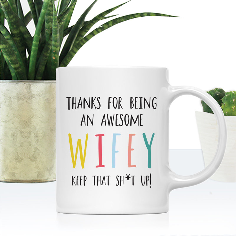 Tasse à café amusante, « Wifey »