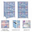 Commode 4 tiroirs - Teinture Tie Dye