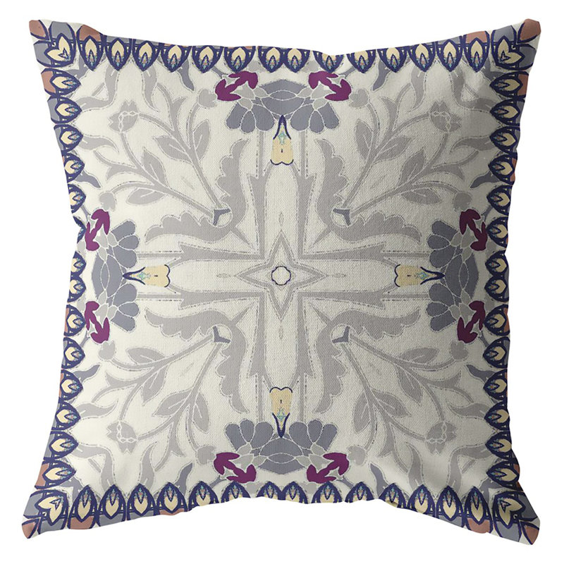 Coussin décoratif Floral, 26 po x 26 po