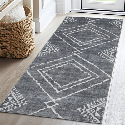 Tapis gris Kostian Jax
