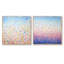 Minimalisme arc-en-ciel - ensemble de 2 collages carrés abstraits-122302936-122302939