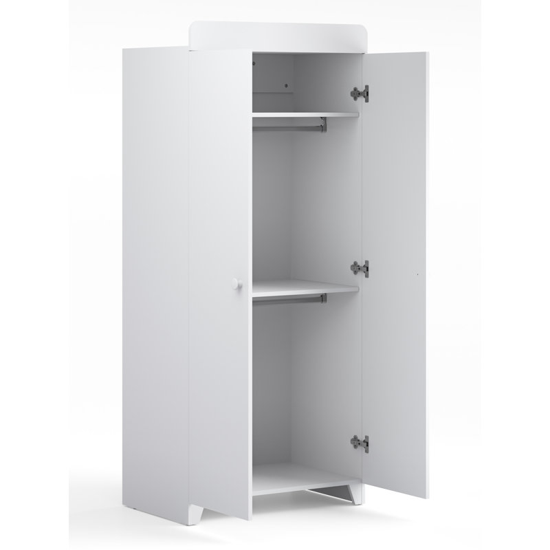 Little Acorns Classic Wardrobe, White