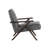 Hendrieth Faux Leather Armchair - Grey-288871415