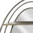 Devin Metal Oval Wall Mirror with Shelves
