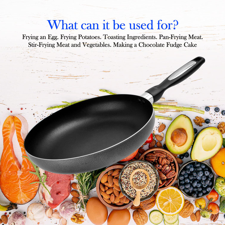 BergHOFF Graphite Non-toxic, Non-stick Ceramic Pancake Pan 10.25,  Sustainable Recycled Material