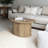 Aurel Modern 31" Fluted Oblong Living Room Coffee Table-877085767