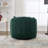 Upholstered Oversized 360° Swivel Accent Barrel Chair with 3 Pillows for Living Room-881311181