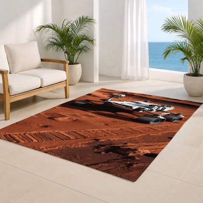 Tapis intérieur et extérieur brun Transport