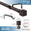 Zaytoune Polyresin Adjustable 1'' Single Curtain Rod-851241411-834098515