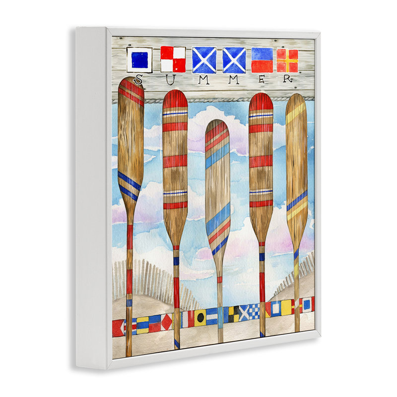 Art maritime, estampe numérique encadrée par Ronnie Rooney, Estampe numérique encadrée blanc bord de mer, H 12 po x l 12 po