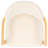 Granita Upholstered Back Arm Chair in White