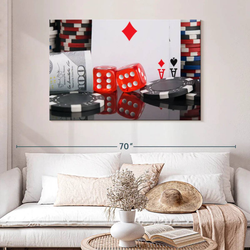 Senne Gambling Set, 32" H x 48" W