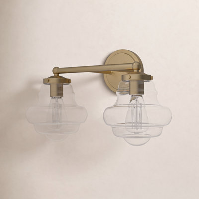 Marah 2 Light Transparent Dimmable Vanity Light