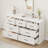 Farmhouse 7 Drawer Dresser, 55" Wide 7 Chest of Drawers Storage with Sturdy Foundation,  TV Stand for Bedroom Living Room Nursery-628571609
