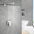 Topcraft 10-Inch Square Wall-Mounted Rain Shower System with Single Handle-88712968
